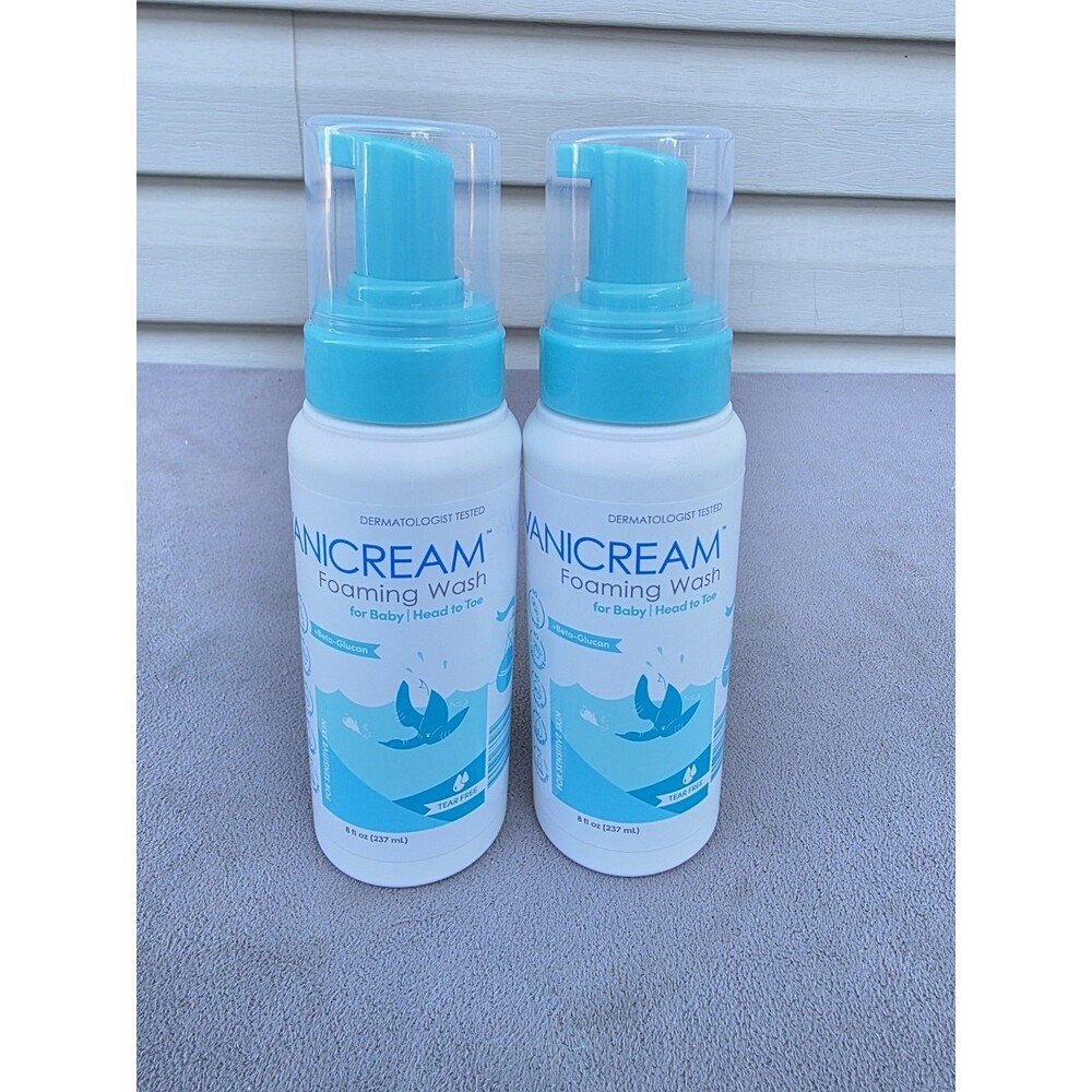 Vanicream Foaming Wash (2) Head to Toe for Baby 8 oz Sensitive Skin ~ NEW